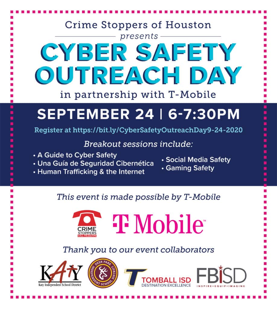2Cyber Safety Outreach Day New Date Houston Crime Stoppers