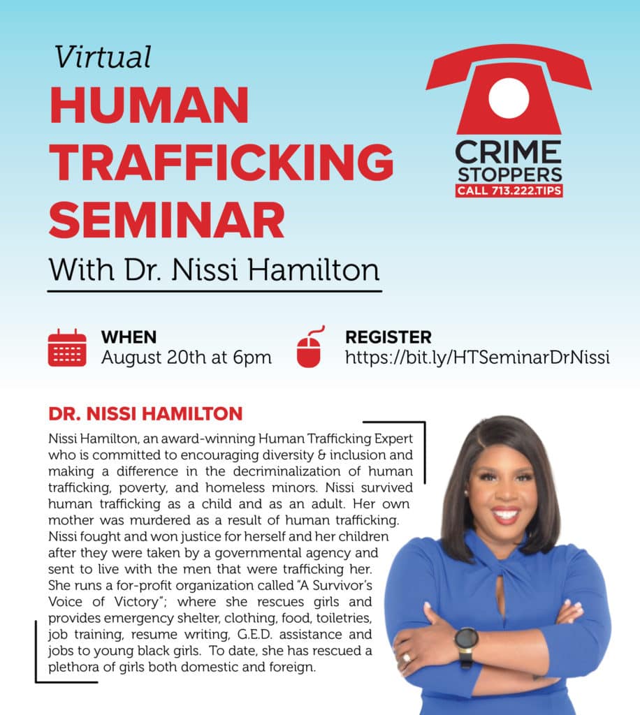 Human Trafficking Flyer final Houston Crime Stoppers