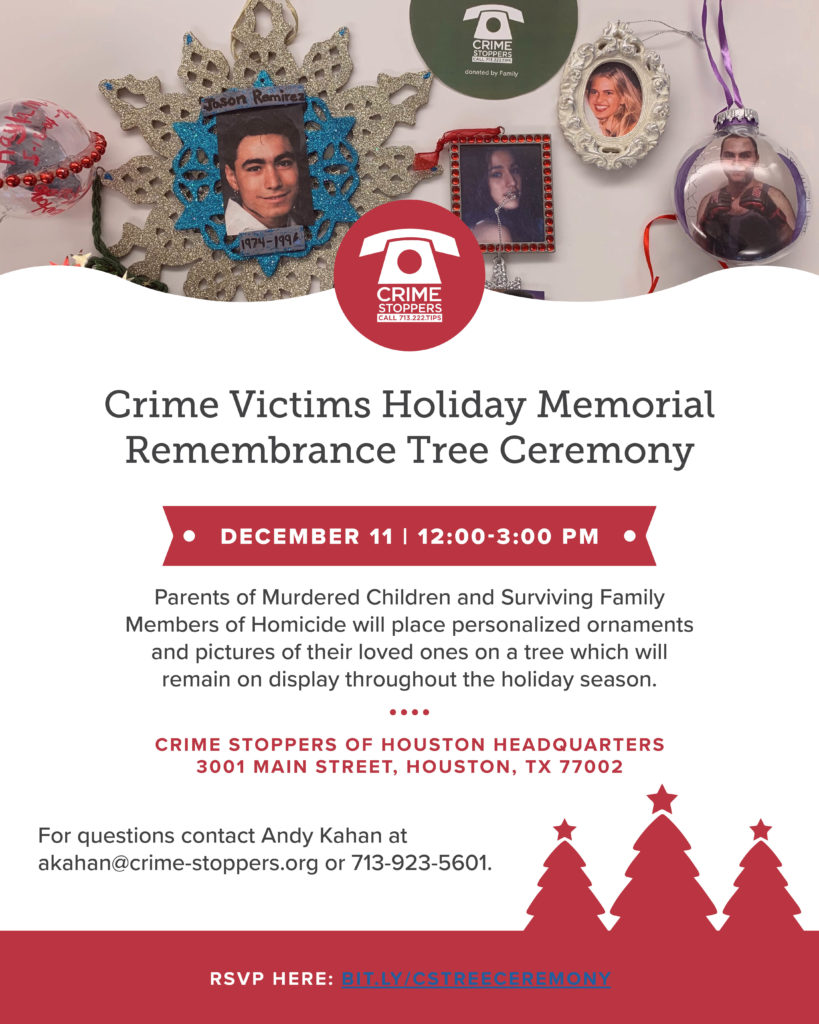 Crime Victims Memorial Houston Crime Stoppers