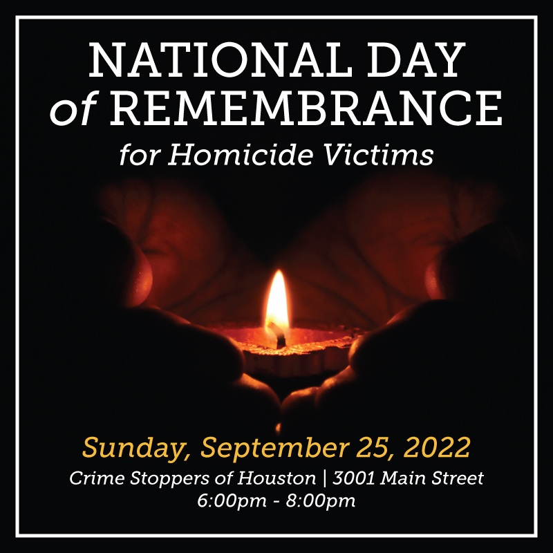 Natl Day of Remembrance 2022 Social Square Houston Crime Stoppers