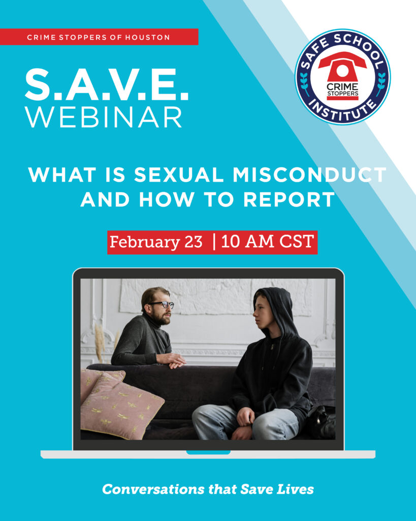2.23.26 What is Sexual Misconduct and How to Report Houston Crime Stoppers 2.23.26 What is Sexual Misconduct and How to Report Houston Crime Stoppers