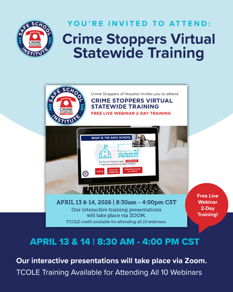 Statewide Training Social Media2 Houston Crime Stoppers