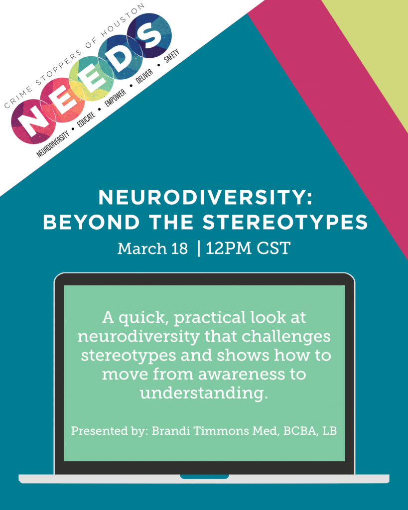 NEEDS Webinar Flyer Houston Crime Stoppers