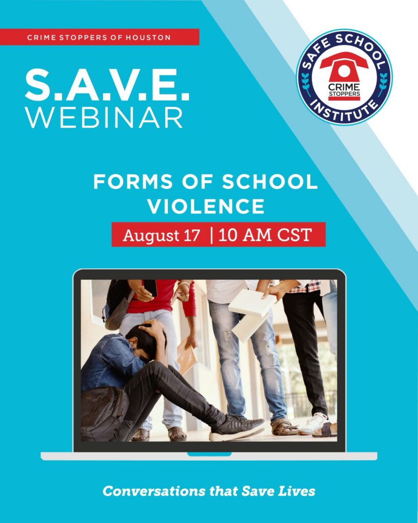8.7 Forms of School Violence Houston Crime Stoppers 8.7 Forms of School Violence Houston Crime Stoppers
