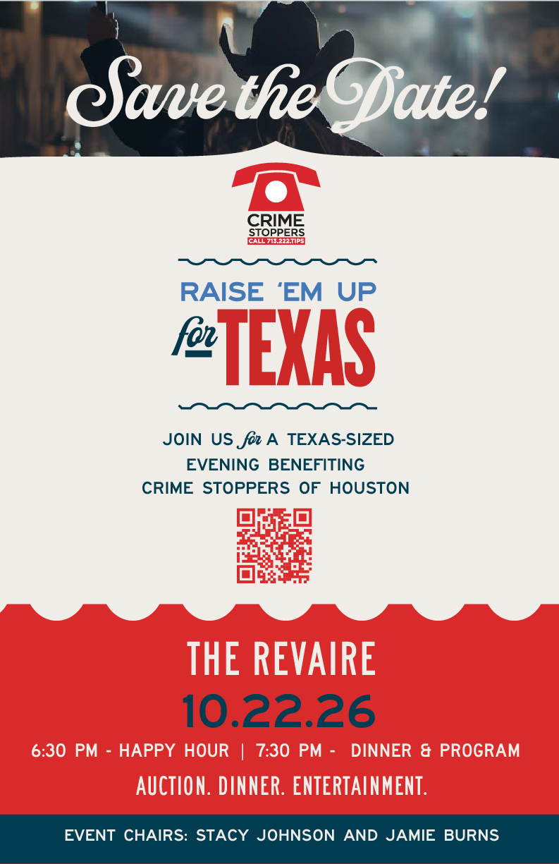 2026 Gala Save the Date Houston Crime Stoppers